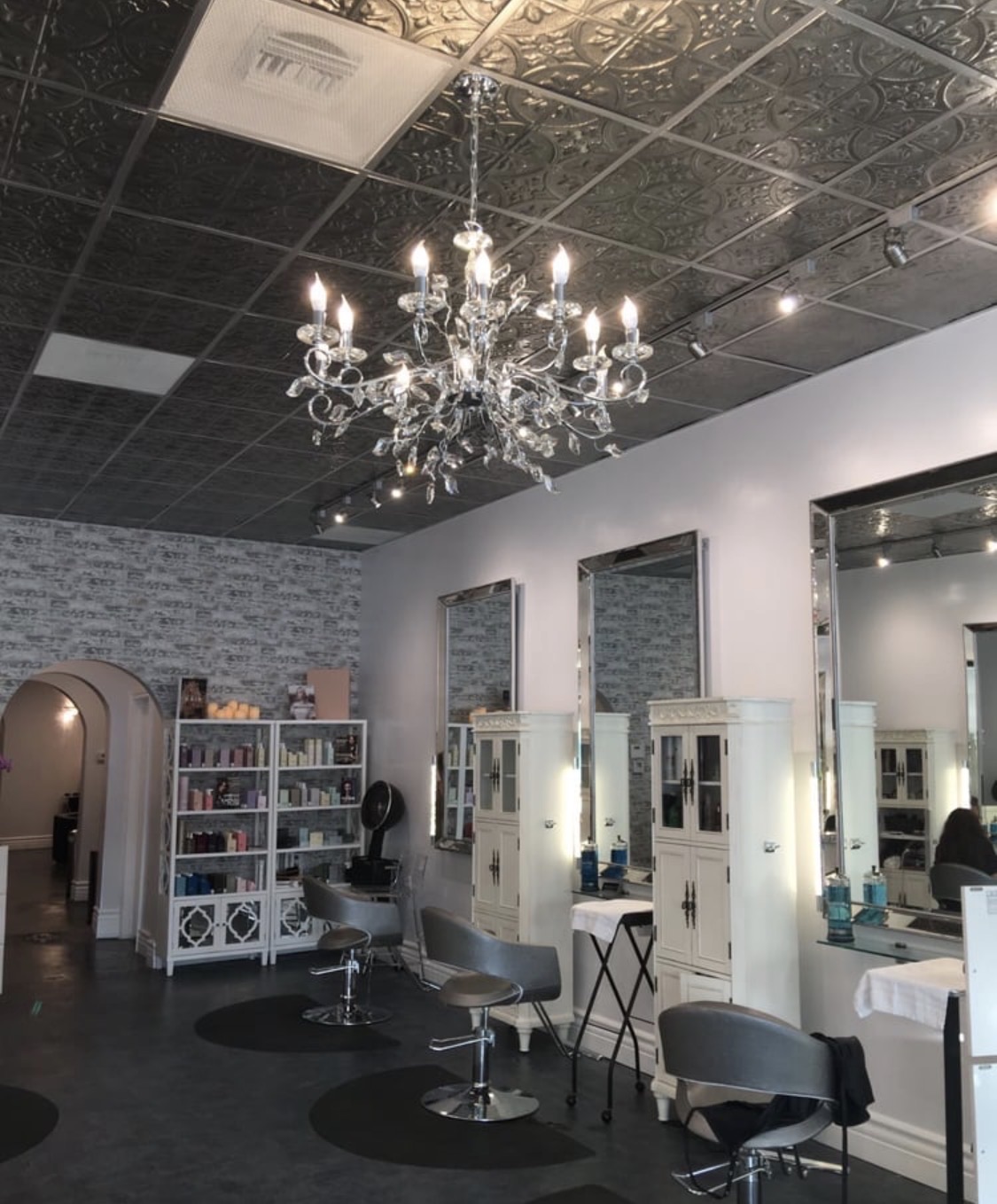 Interior of D. Miller Hair Lounge in Studio City