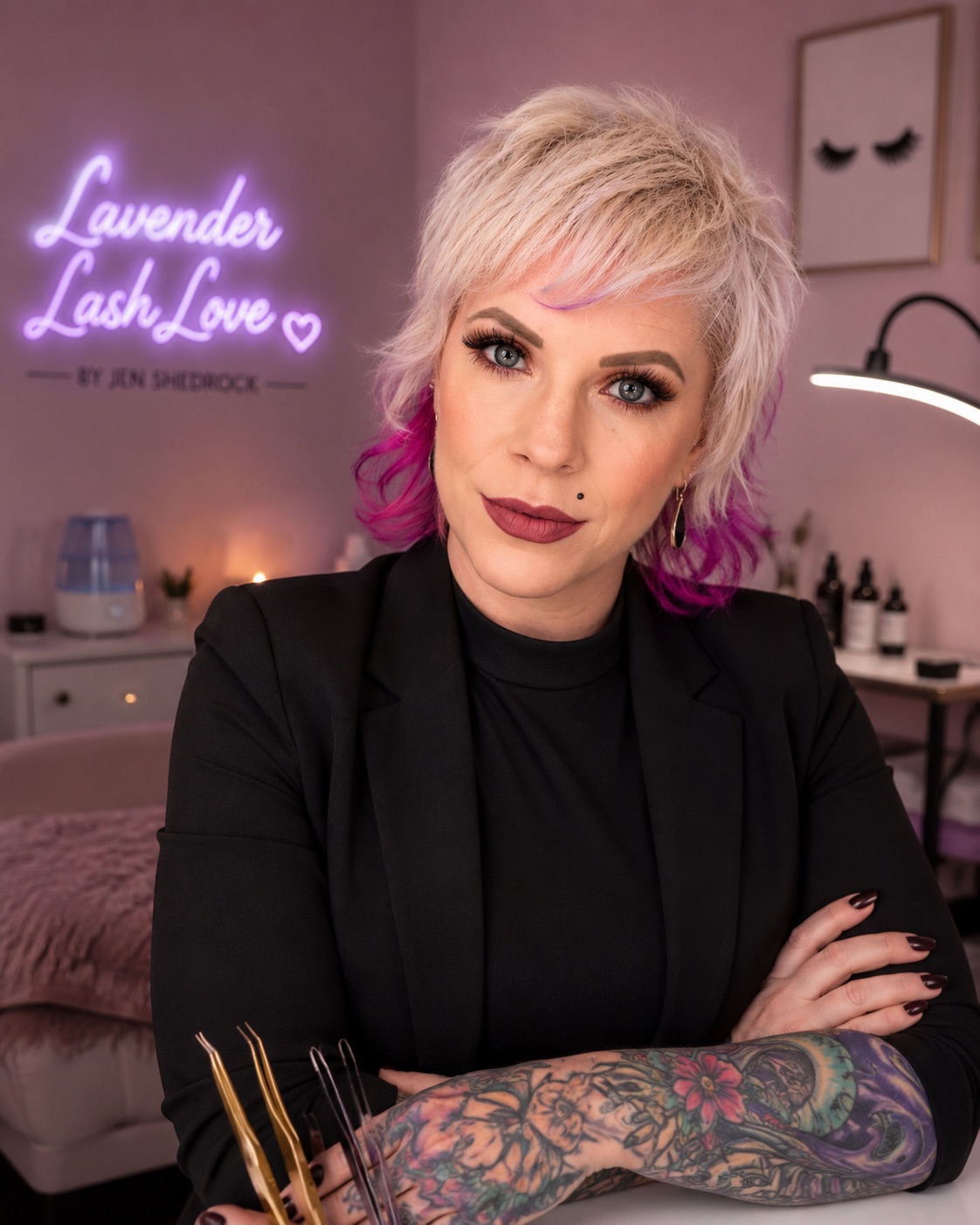 Jen Shedrock, artist behind Lavender Lash Love